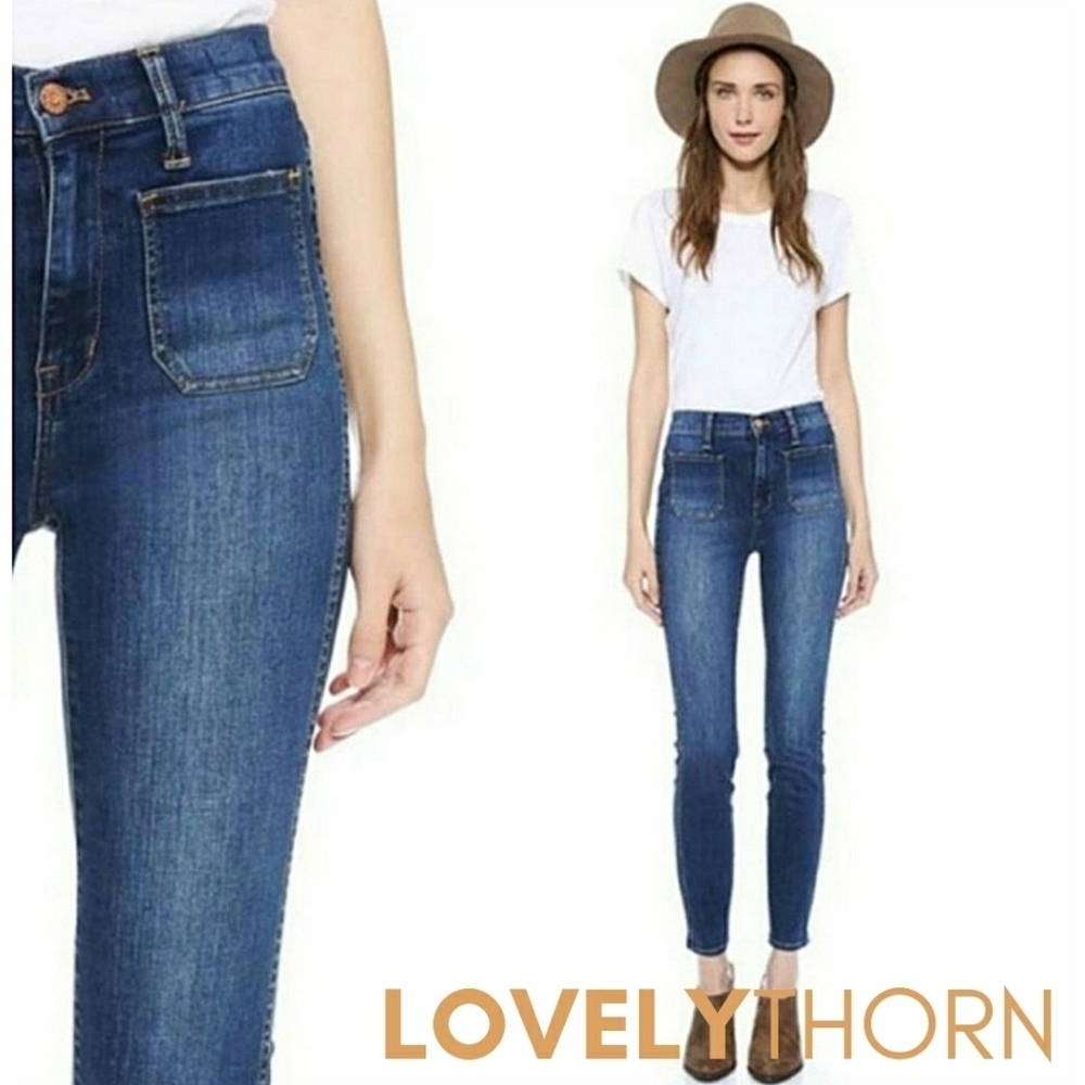 MADEWELL // ultra-flattering sailor skinny high rise denim jeans